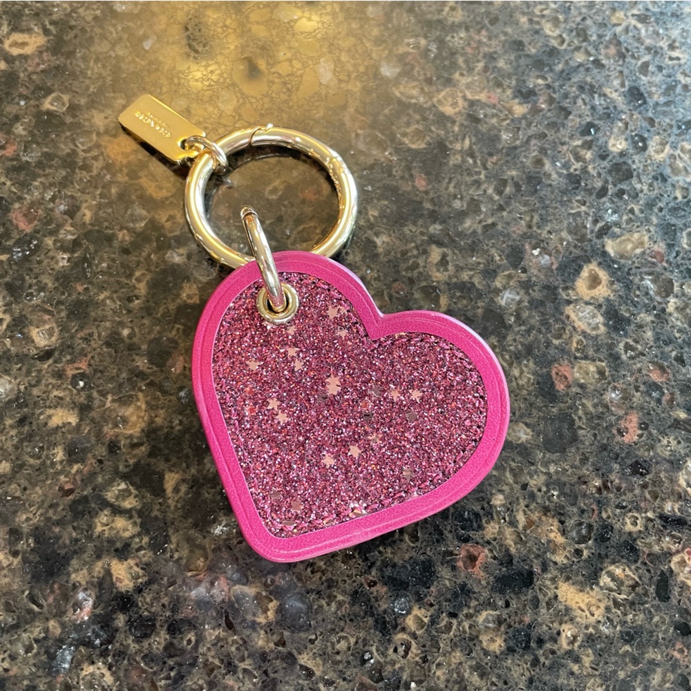 Coach heart charm